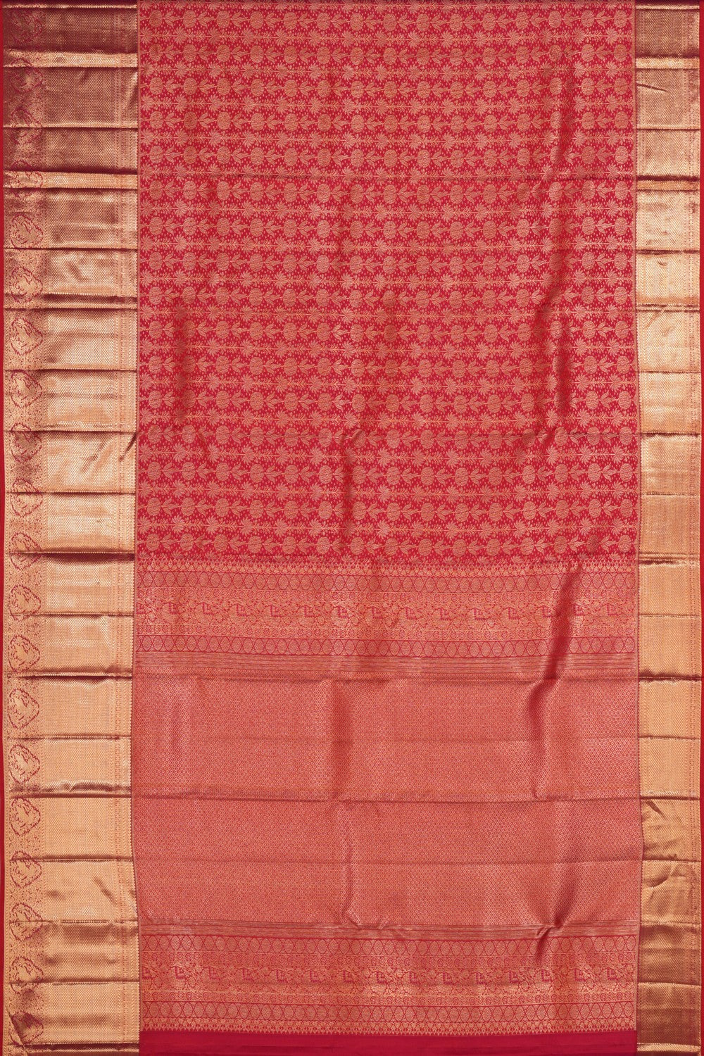 Image of Kanchipattu Brocade Fuchsia Pink Saree